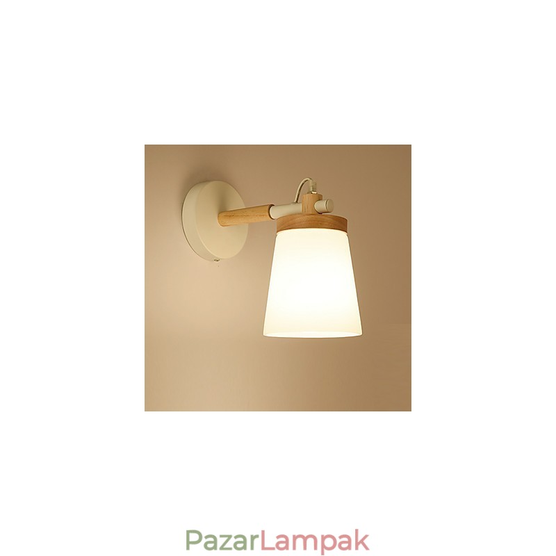 Üvegbúrás és fém talpú fali lámpa Környezeti fény fali lámpák fali lámpa