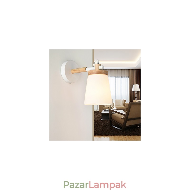 Üvegbúrás és fém talpú fali lámpa Környezeti fény fali lámpák fali lámpa