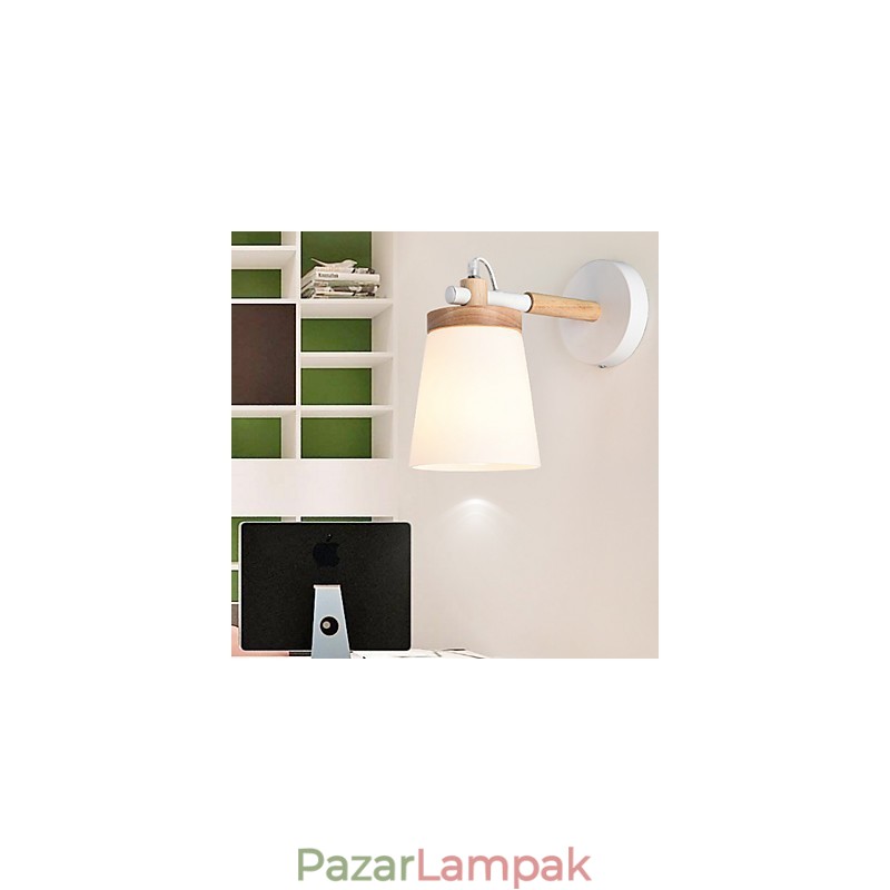 Üvegbúrás és fém talpú fali lámpa Környezeti fény fali lámpák fali lámpa