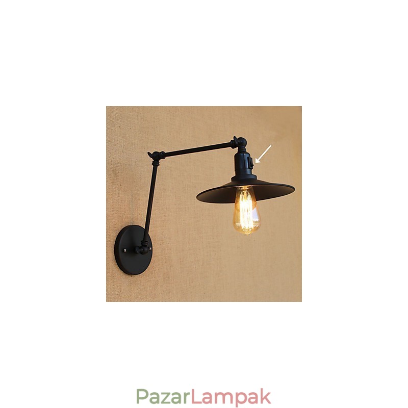 Vintage vidéki festési funkció mini stílusú lengőkaros lengőkaros lámpákhoz