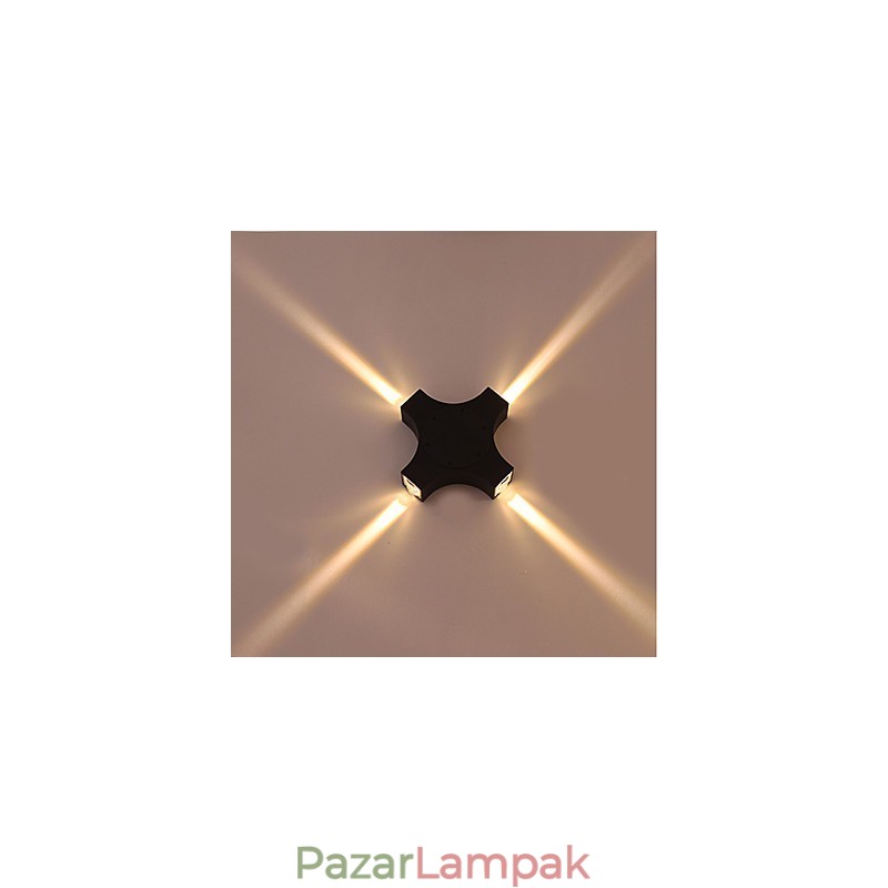 Integrált, egyszerű újdonság országos funkció a szemvédelemhez, környezeti fényű falilámpák Cross Star kültéri vízálló udvari fali lámpa