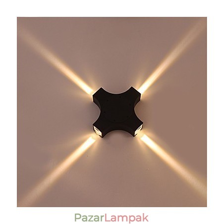 Integrált, egyszerű újdonság országos funkció a szemvédelemhez, környezeti fényű falilámpák Cross Star kültéri vízálló udvari fali lámpa