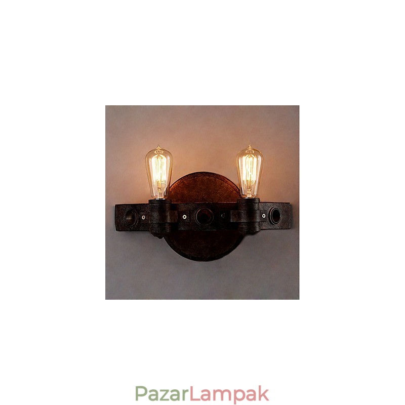 Loft stílusú vintage ipari kreatív egyéniség fém fali lámpa a kávézóba, bár előtérbe Fali világítás díszítése