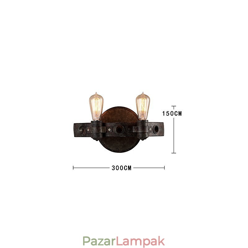 Loft stílusú vintage ipari kreatív egyéniség fém fali lámpa a kávézóba, bár előtérbe Fali világítás díszítése