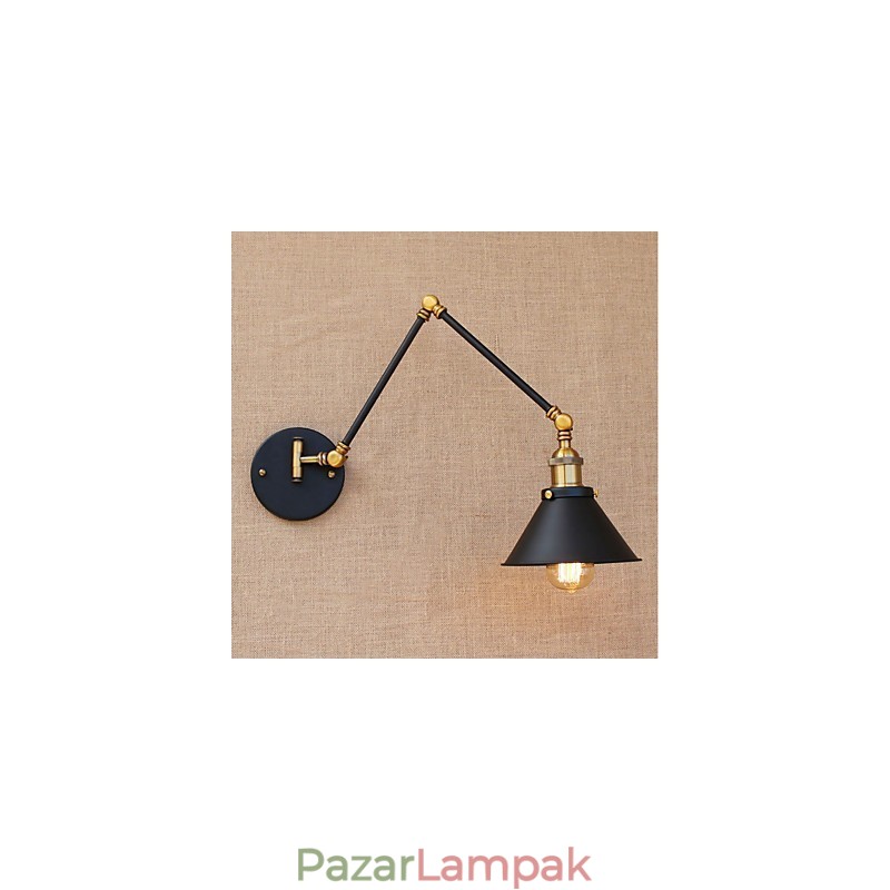 Vintage Country galvanizált funkció mini stílusú lengőkaros szemvédő alsó lámpa lengőkaros lámpákhoz