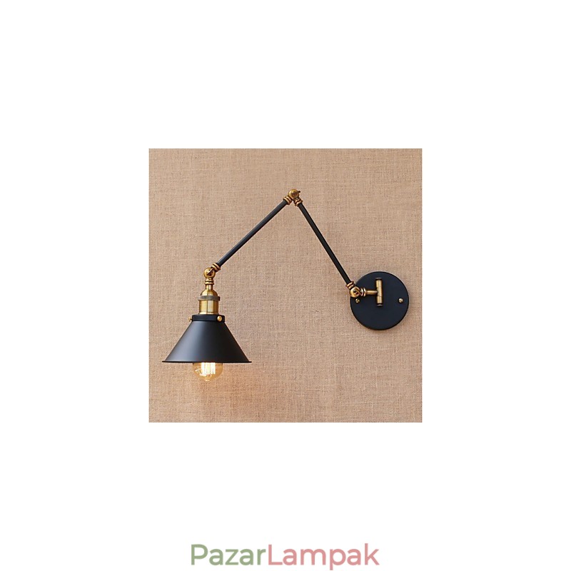 Vintage Country galvanizált funkció mini stílusú lengőkaros szemvédő alsó lámpa lengőkaros lámpákhoz