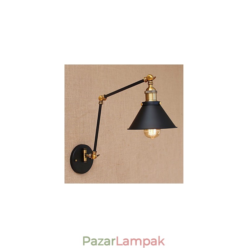 Vintage Country galvanizált funkció mini stílusú lengőkaros szemvédő alsó lámpa lengőkaros lámpákhoz