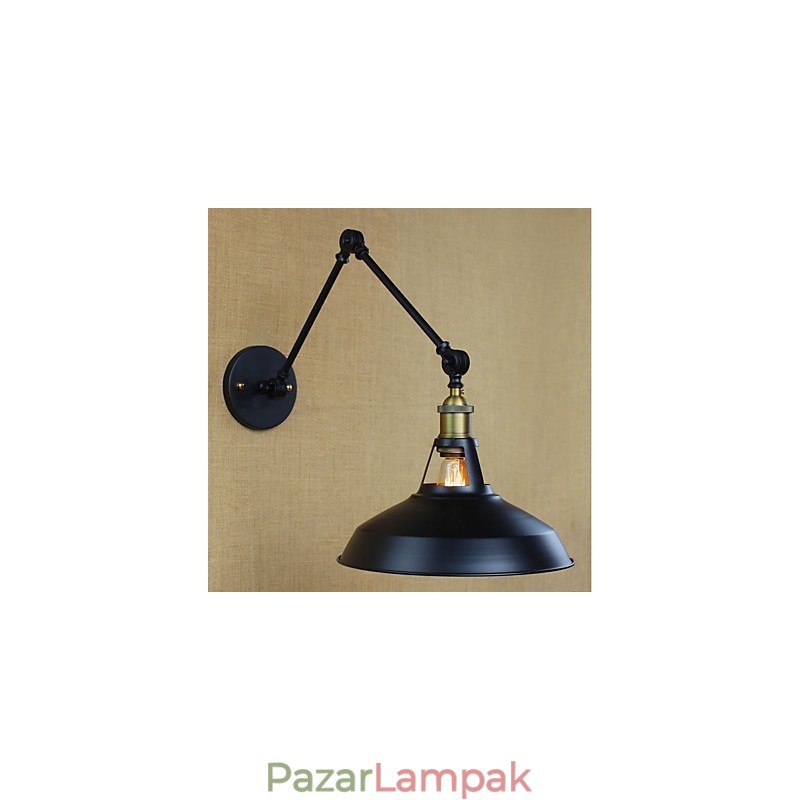 Hosszú kar Félig rozsdás ipari retro nosztalgikus összecsukható fali lámpa fali lámpa
