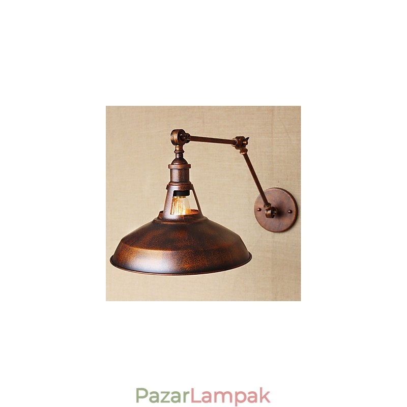 Hosszú kar Félig rozsdás ipari retro nosztalgikus összecsukható fali lámpa fali lámpa