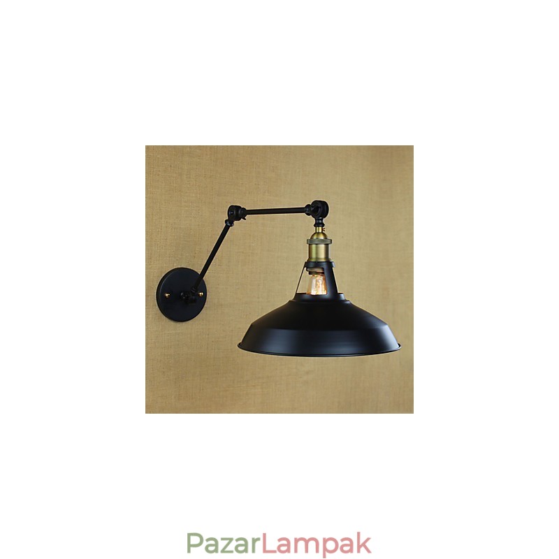 Hosszú kar Félig rozsdás ipari retro nosztalgikus összecsukható fali lámpa fali lámpa