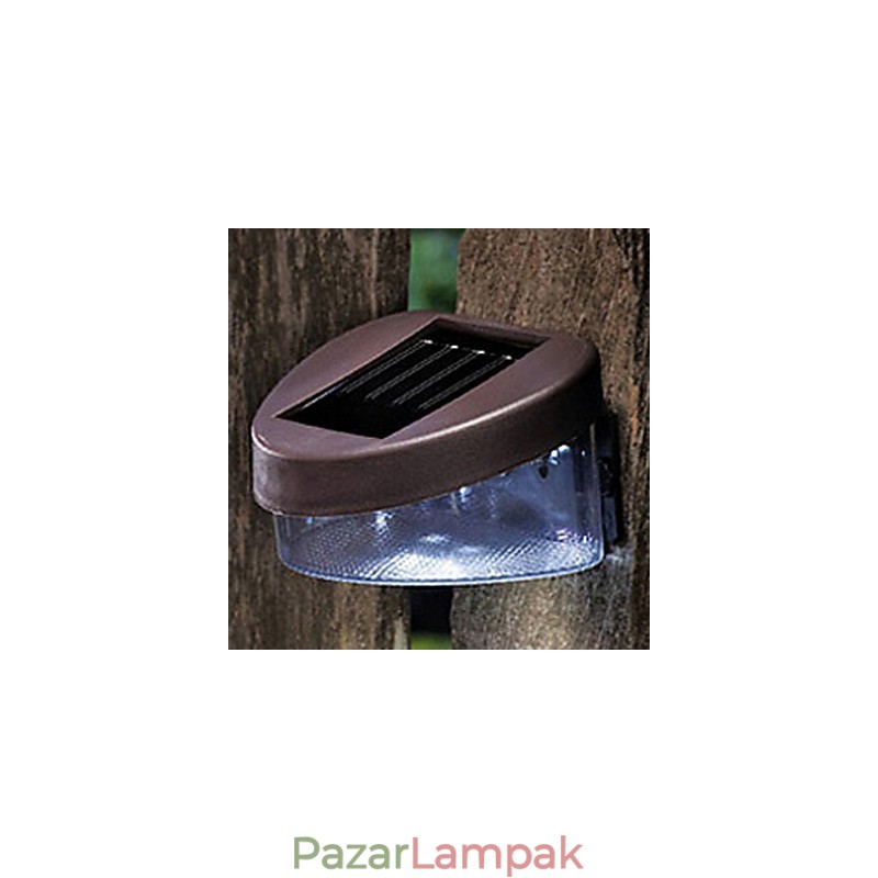 Fehér fény Solar Light Path Wall Tájkép Mount Kerti Kerítés Light