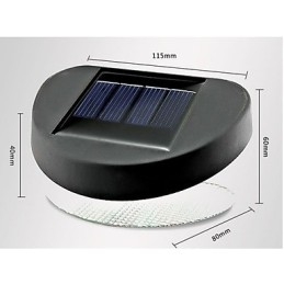 Fehér fény Solar Light Path Wall Tájkép Mount Kerti Kerítés Light