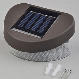 Fehér fény Solar Light Path Wall Tájkép Mount Kerti Kerítés Light