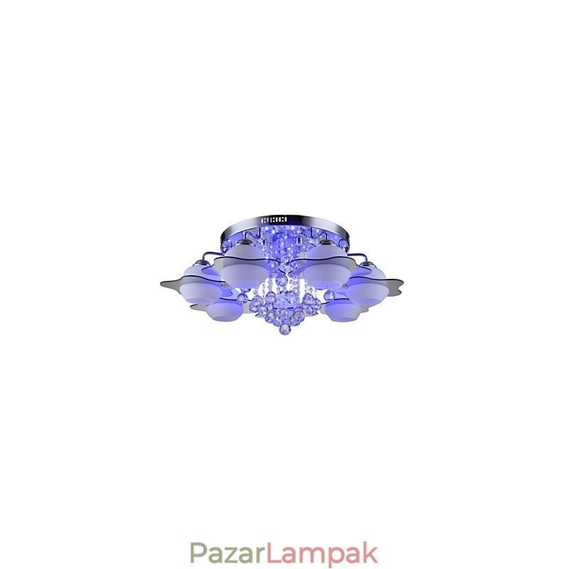 Távirányító 7 lámpa Blue Redss Modern mennyezeti lámpa süllyesztett rögzítéssel