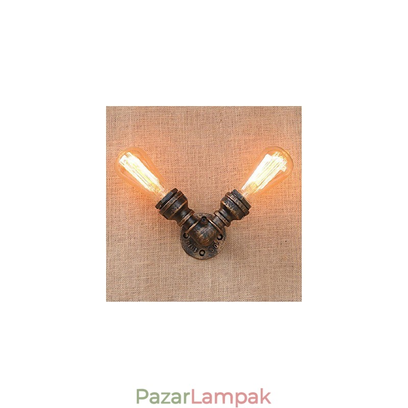 Nosztalgia Simple Water Pipe dekoratív kis fali lámpa fali lámpa