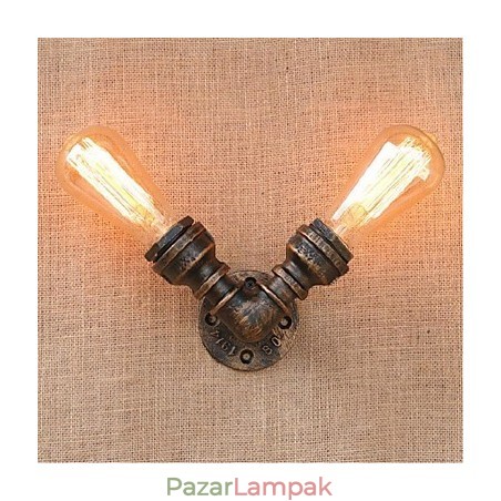 Nosztalgia Simple Water Pipe dekoratív kis fali lámpa fali lámpa Nosztalgia Simple Water Pipe dekoratív kis fali lámpa fali lámpa