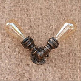 Nosztalgia Simple Water Pipe dekoratív kis fali lámpa fali lámpa