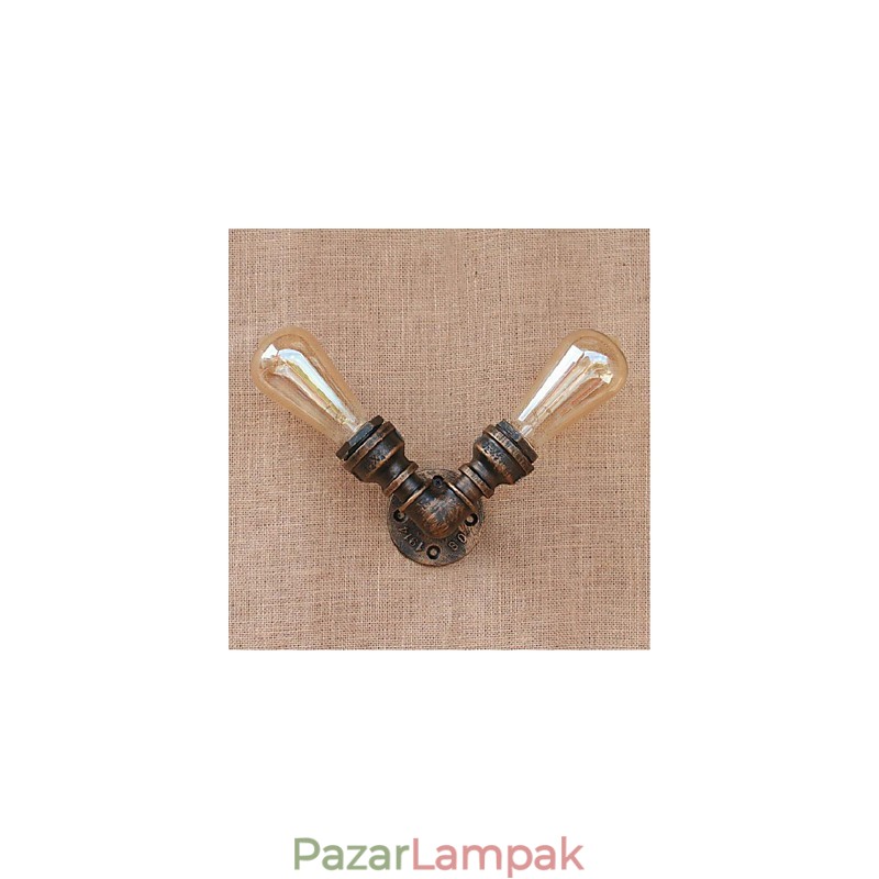 Nosztalgia Simple Water Pipe dekoratív kis fali lámpa fali lámpa