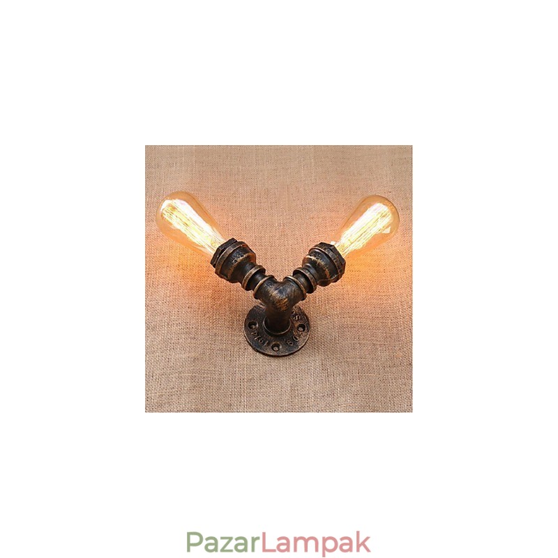 Nosztalgia Simple Water Pipe dekoratív kis fali lámpa fali lámpa