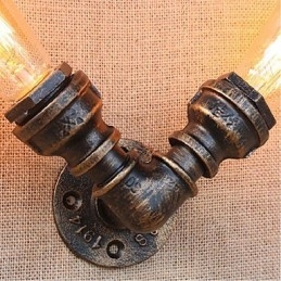 Nosztalgia Simple Water Pipe dekoratív kis fali lámpa fali lámpa