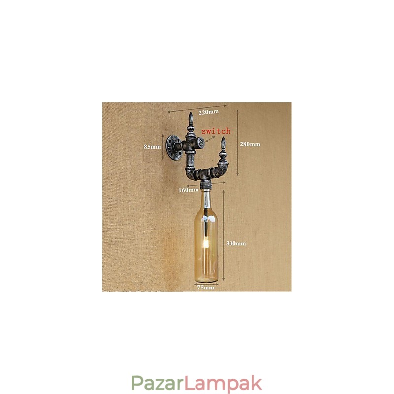 Rusztikus Lodge ezüst funkció az Ambient Light falilámpákhoz