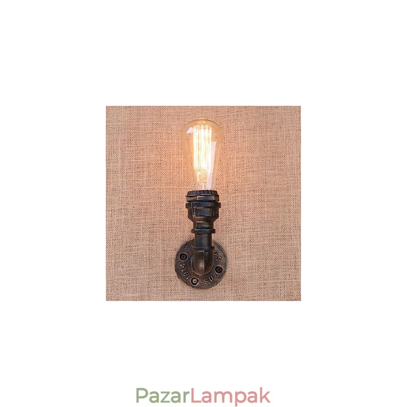 Nosztalgia Simple Water Pipe dekoratív kis fali lámpa fali lámpa