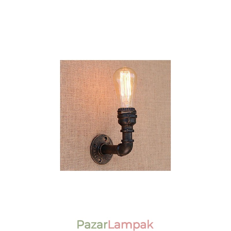 Nosztalgia Simple Water Pipe dekoratív kis fali lámpa fali lámpa