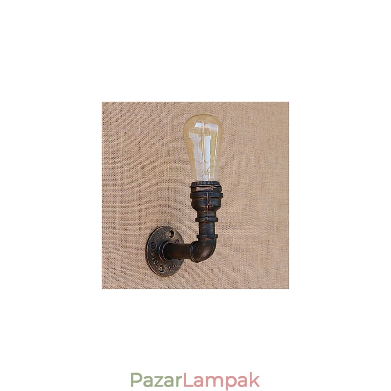 Nosztalgia Simple Water Pipe dekoratív kis fali lámpa fali lámpa