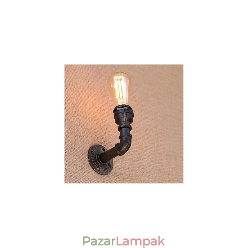 Nosztalgia Simple Water Pipe dekoratív kis fali lámpa fali lámpa