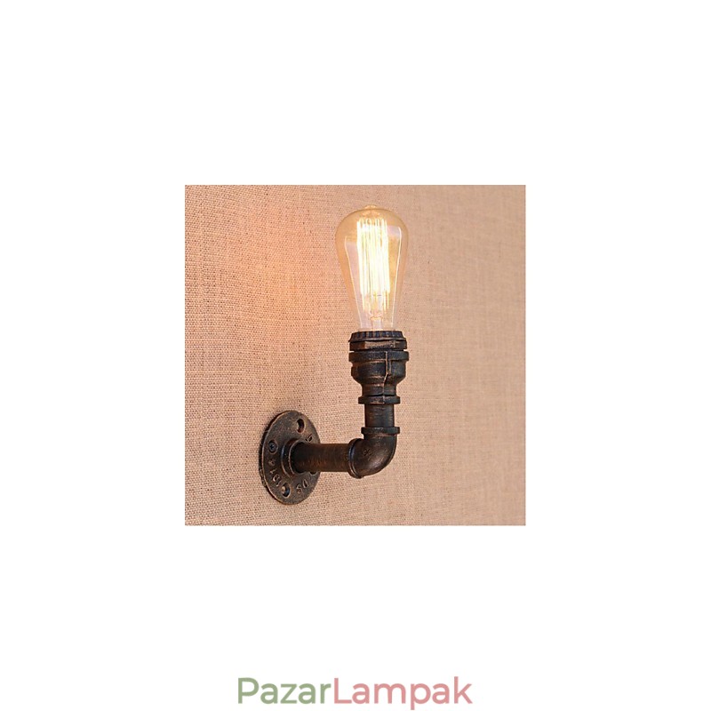 Nosztalgia Simple Water Pipe dekoratív kis fali lámpa fali lámpa