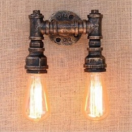 Nosztalgia Simple Water Pipe dekoratív kis fali lámpa fali lámpa
