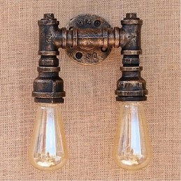 Nosztalgia Simple Water Pipe dekoratív kis fali lámpa fali lámpa