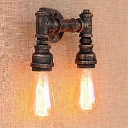 Nosztalgia Simple Water Pipe dekoratív kis fali lámpa fali lámpa