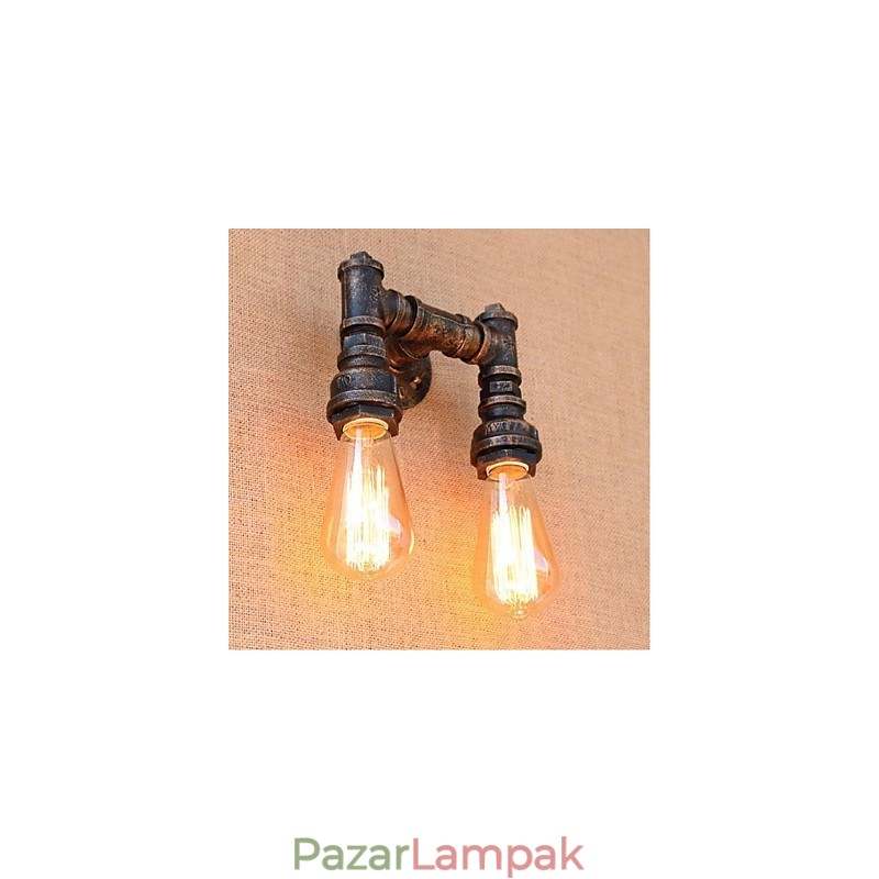 Nosztalgia Simple Water Pipe dekoratív kis fali lámpa fali lámpa