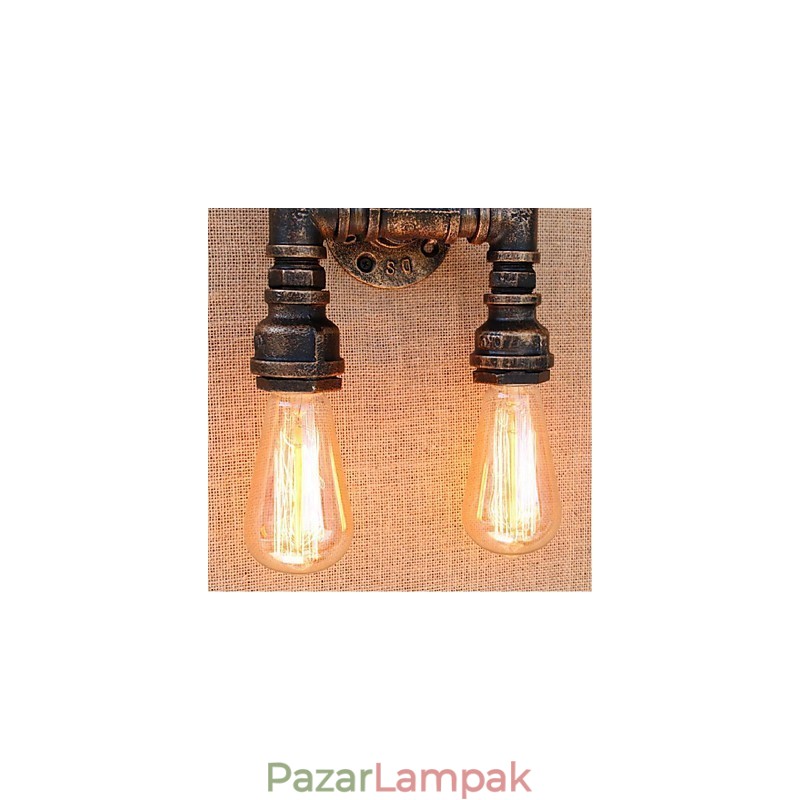 Nosztalgia Simple Water Pipe dekoratív kis fali lámpa fali lámpa