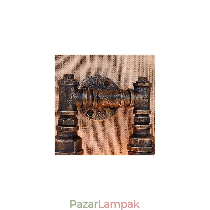 Nosztalgia Simple Water Pipe dekoratív kis fali lámpa fali lámpa