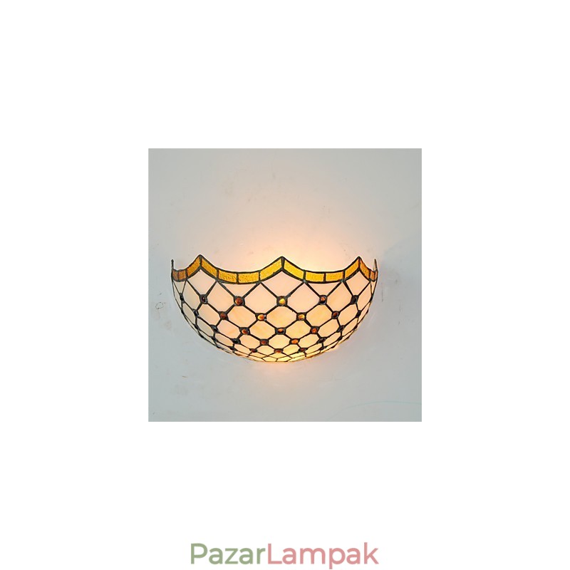 Retro Country Fali lámpák Üvegárnyékoló Nappali Hálószoba Étterem Kávézó Bár Falikar