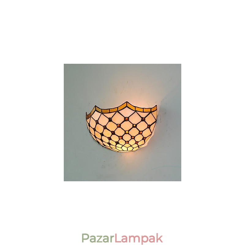 Retro Country Fali lámpák Üvegárnyékoló Nappali Hálószoba Étterem Kávézó Bár Falikar