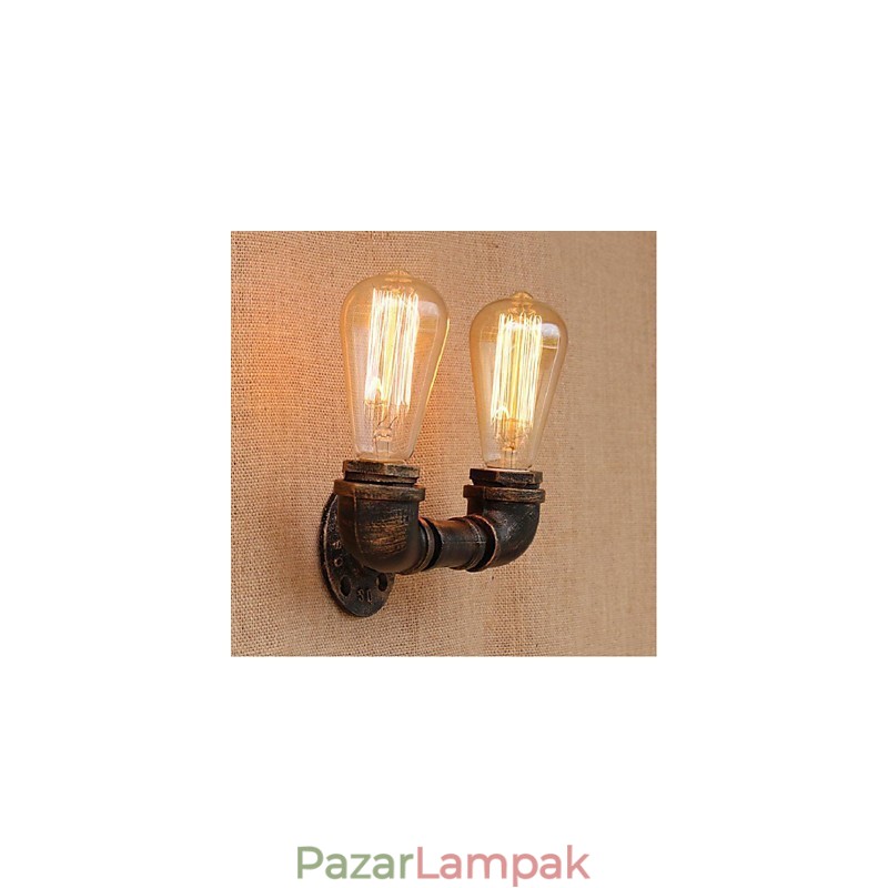Nosztalgia Simple Water Pipe dekoratív kis fali lámpa fali lámpa