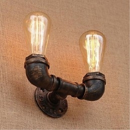 Nosztalgia Simple Water Pipe dekoratív kis fali lámpa fali lámpa