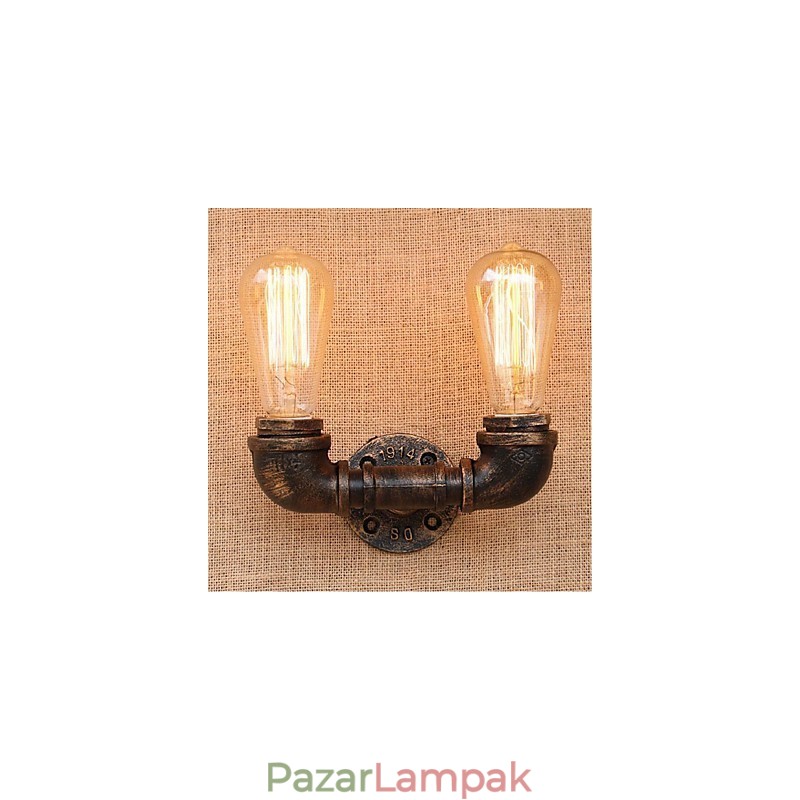 Nosztalgia Simple Water Pipe dekoratív kis fali lámpa fali lámpa