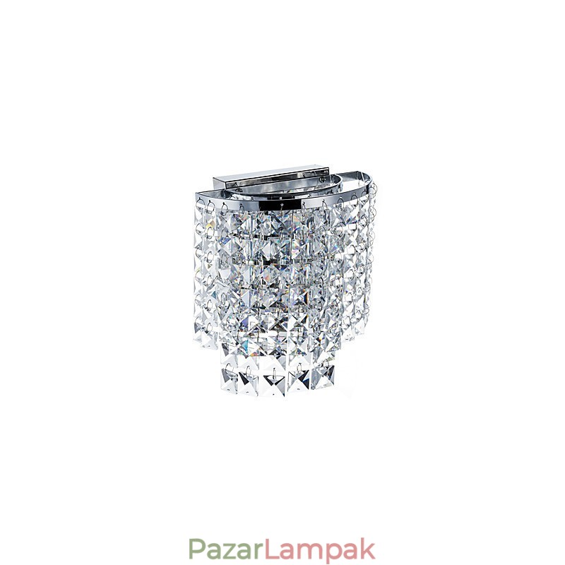 Modern, kortárs galvanizált funkció a Crystal Downlight fali lámpákhoz