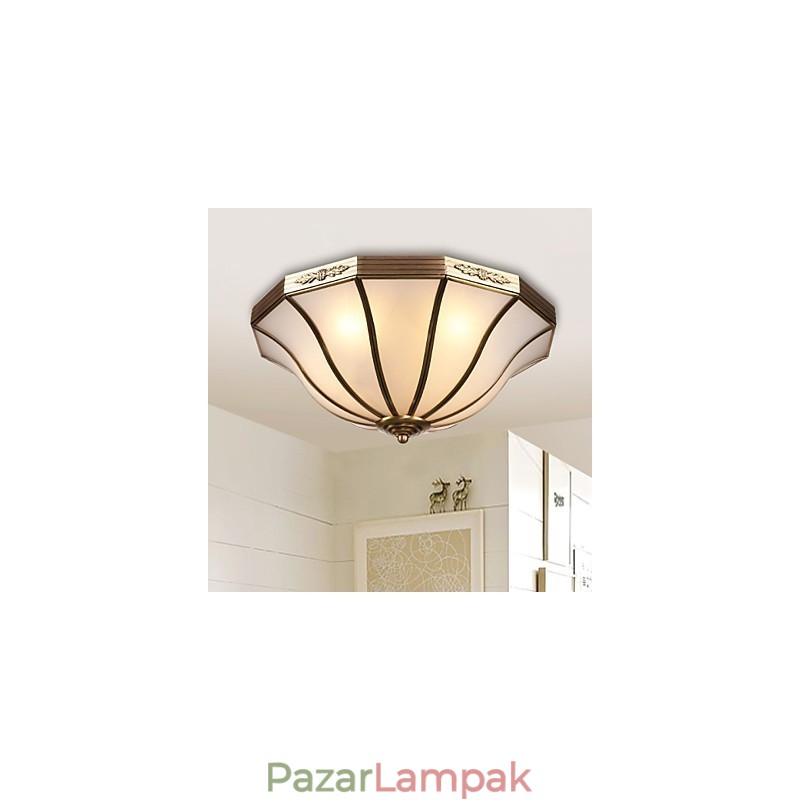 Modern kortárs dekoratív design réz mennyezeti lámpacsalád