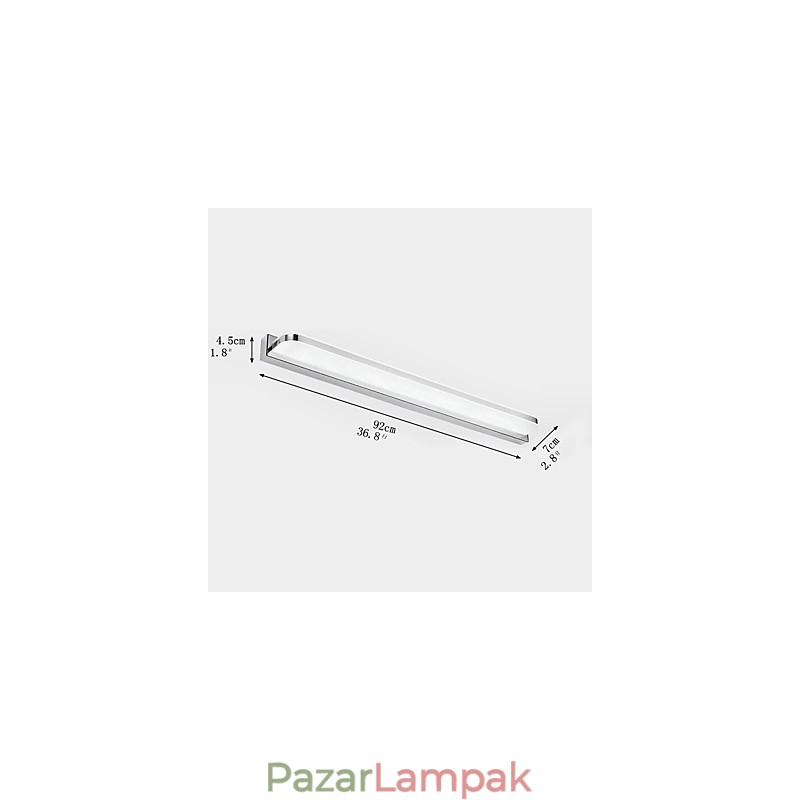 Mini stílusú fürdőszobai világítás, modern kortárs fém