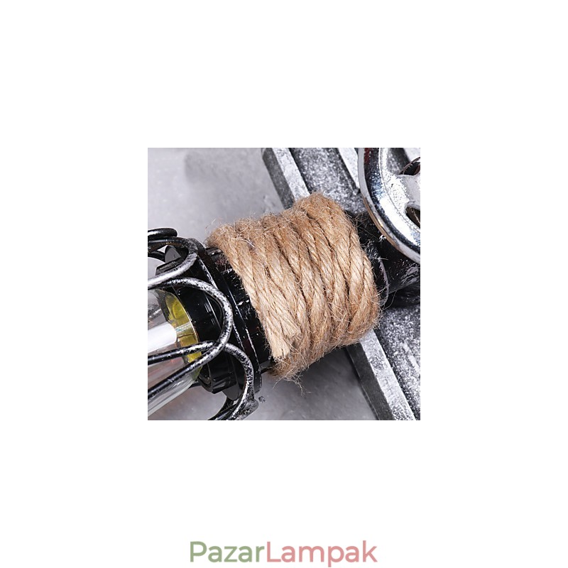 Vintage ipari fali lámpák fa csónak horgony alakja kreatív étterem kávézó bár dekor világítás