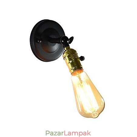 Vas fali lámpa fekete egyszerű retro fali lámpa egyfejű dekoratív fali lámpa európai stílusú Vas fali lámpa fekete egyszerű retro fali lámpa egyfejű dekoratív fali lámpa európai stílusú