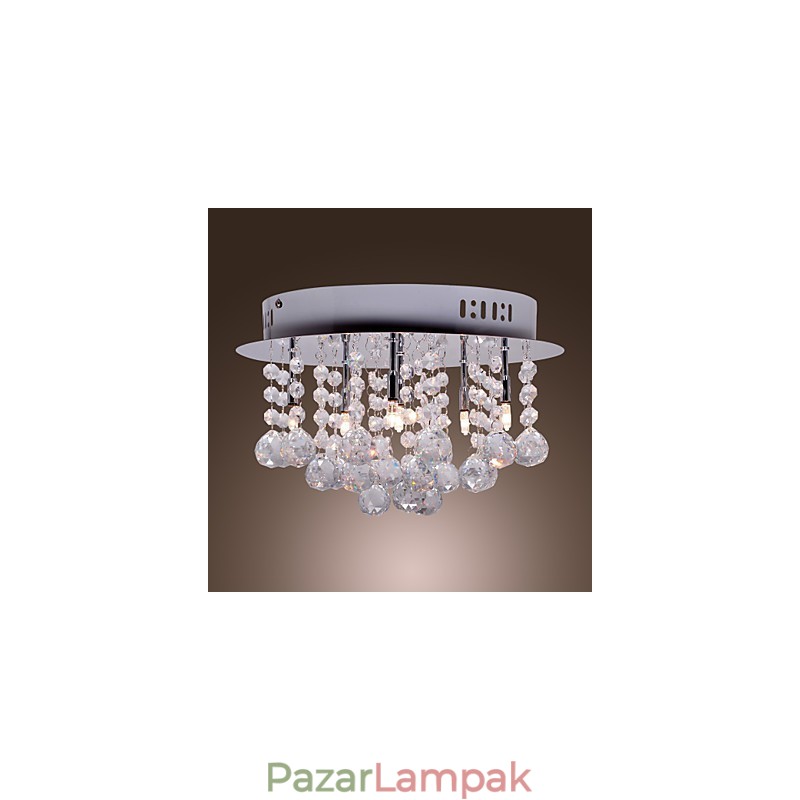 Modern modern Crystal króm fém süllyesztett tartó