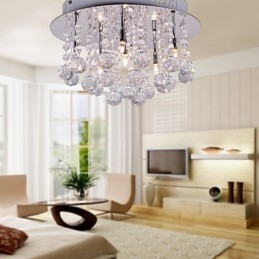 Modern modern Crystal króm fém süllyesztett tartó