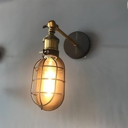 Vintage fekete fém loft fali lámpák Nappali Ebédlő Folyosó Kávézó Bárok Bár fali lámpa