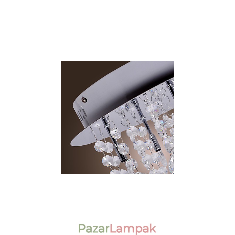 Modern modern Crystal króm fém süllyesztett tartó